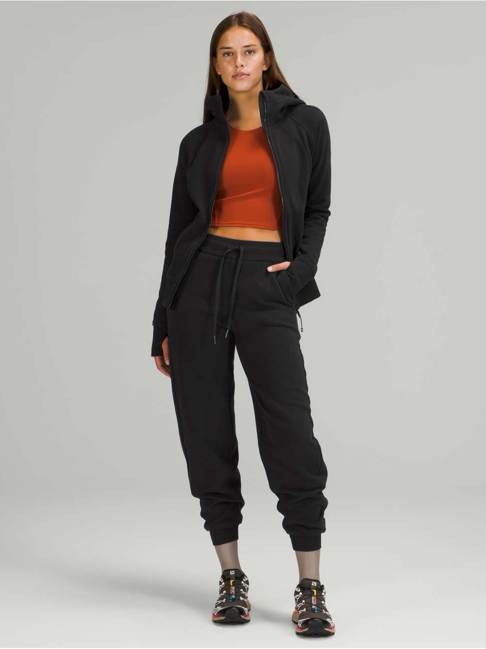 Lululemon Scuba High Rise Joggers Pants Sweatpants Black 0